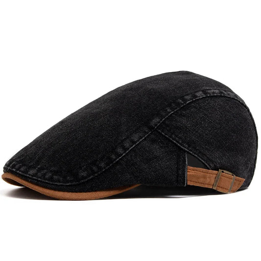 Classic Denim Flat Cap