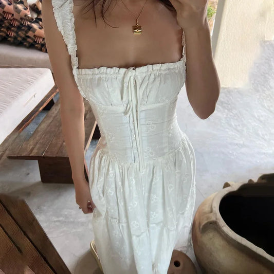 Square-Neck Maxi Dress