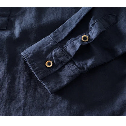 Arturo Linen Mandarin Shirt