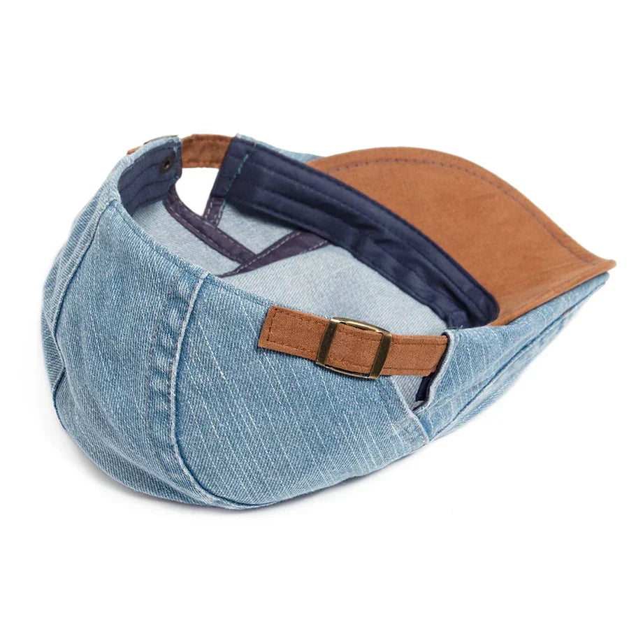 Classic Denim Flat Cap