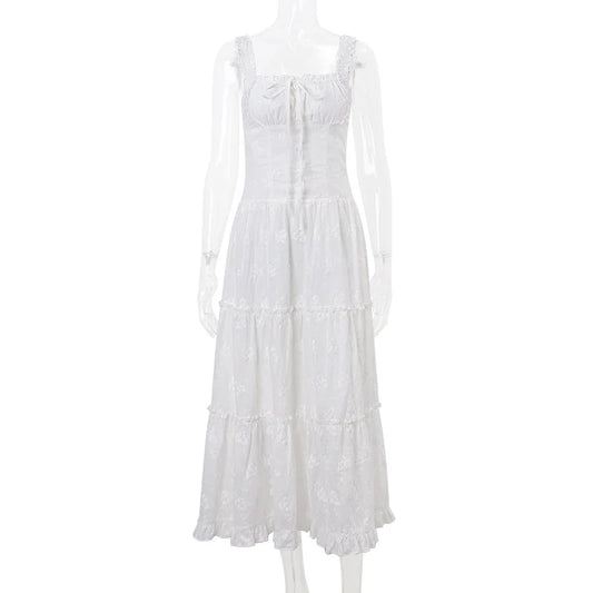 Square-Neck Maxi Dress