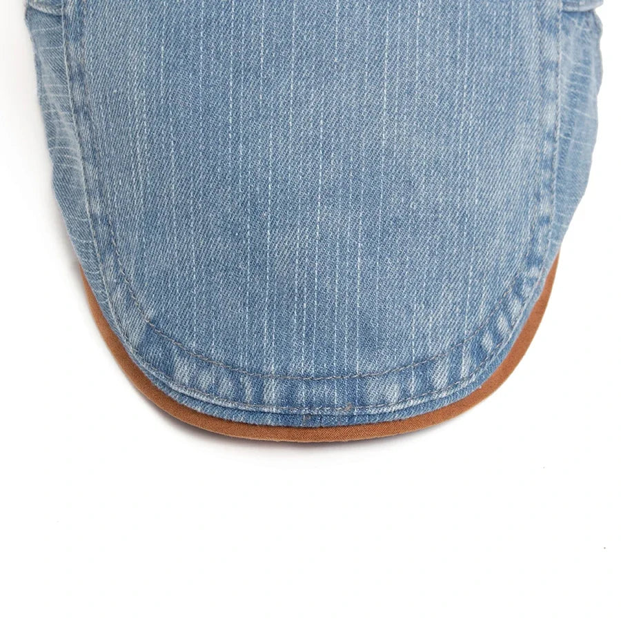 Classic Denim Flat Cap