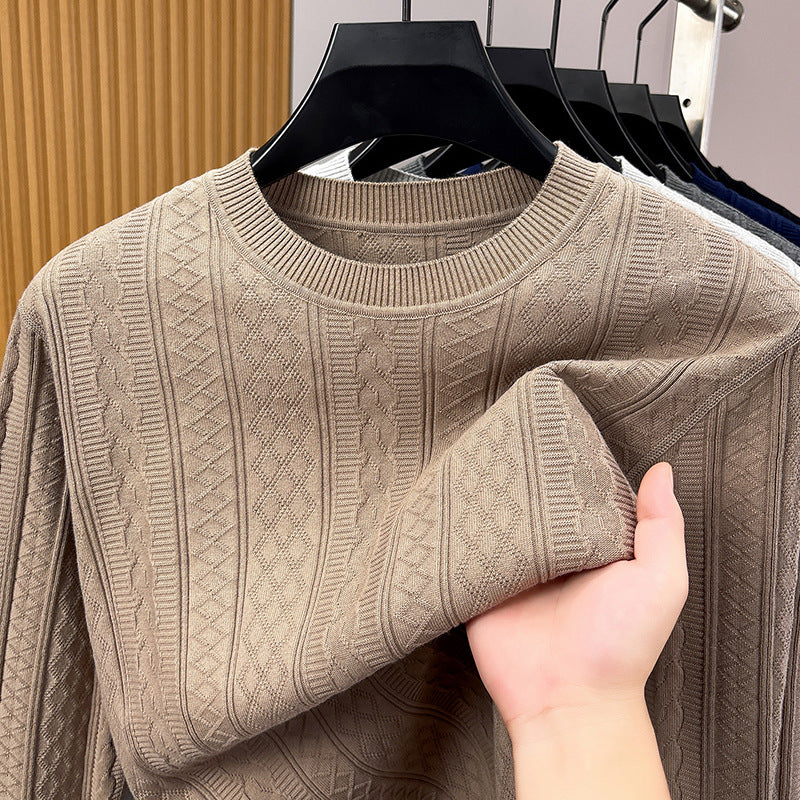 Cotswold Cotton Cable-Knit Crew Jumper