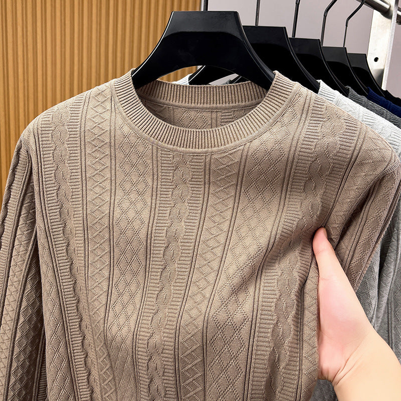 Cotswold Cotton Cable-Knit Crew Jumper