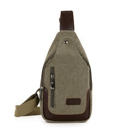Retro Canvas Chest Bag for Men