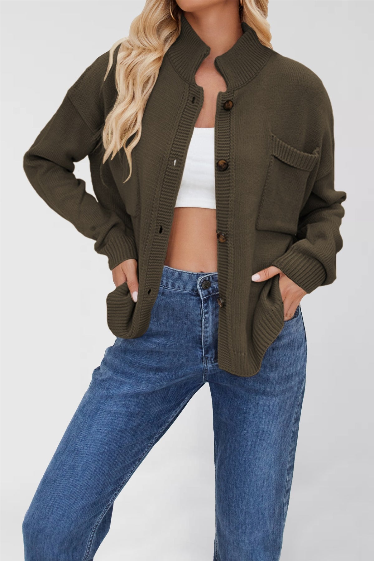 Women's knitted cardigan