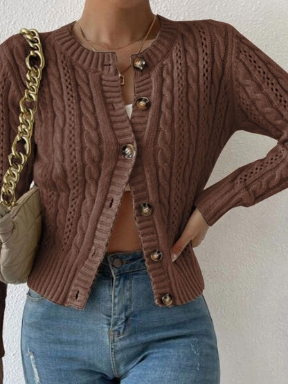 Margot Cable-Knit Cardigan