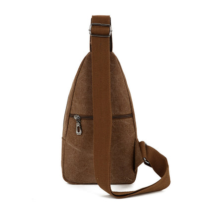 Retro Canvas Chest Bag for Men
