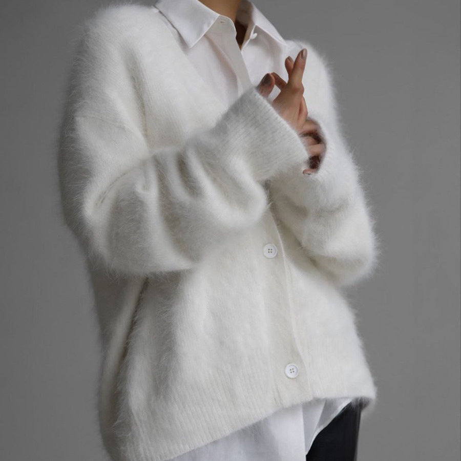Primrose Velvet-Knit Cardigan