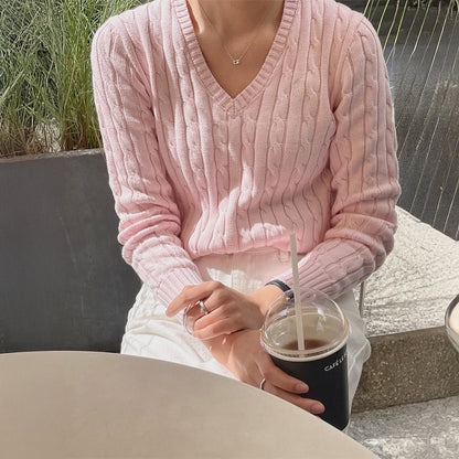 Richmond Relaxed V-Neck Knit Jumper