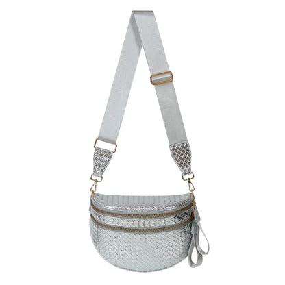 Woven Leather Bum Bag