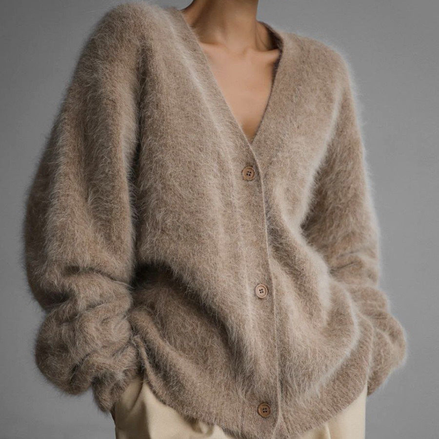 Primrose Velvet-Knit Cardigan