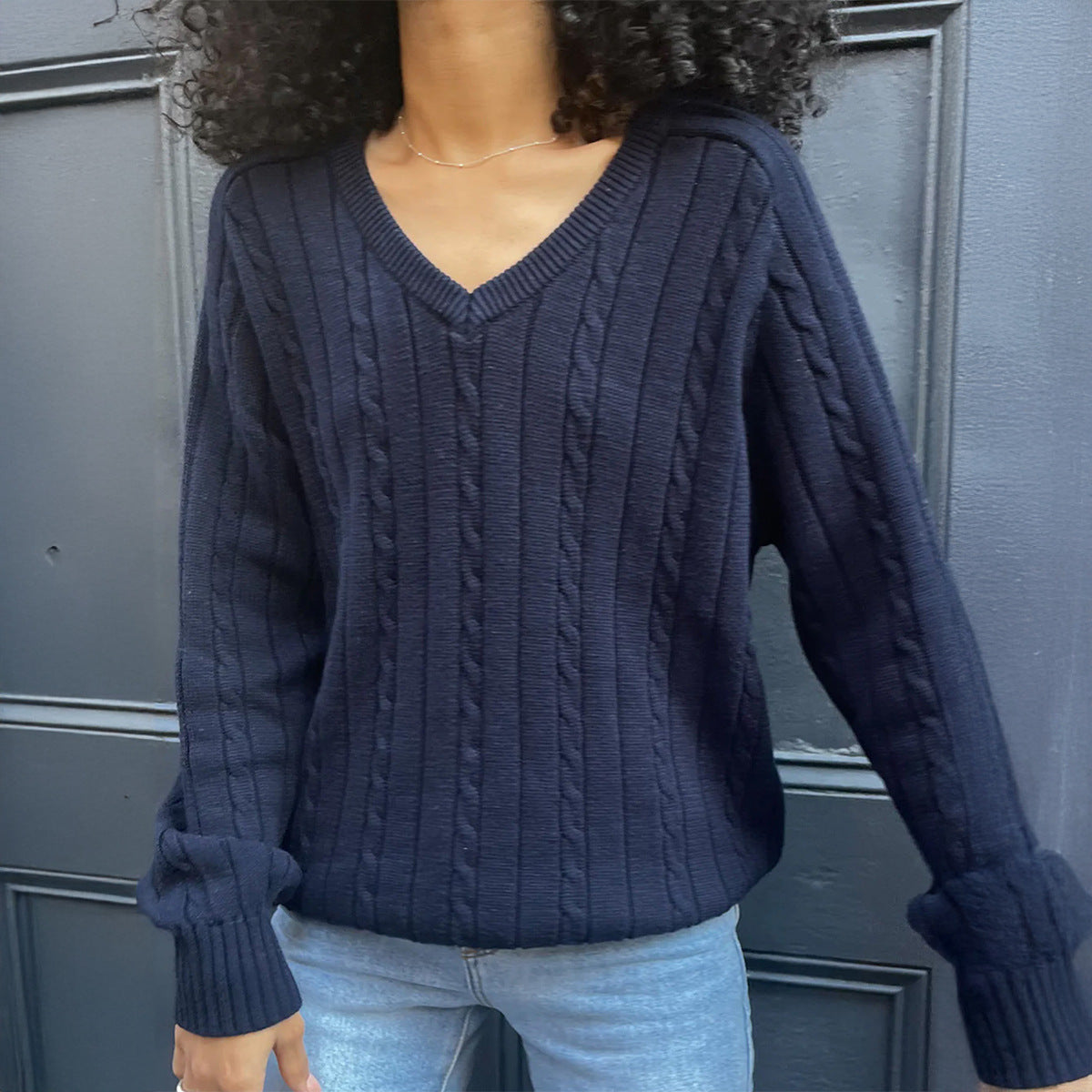 Richmond Relaxed V-Neck Knit Jumper