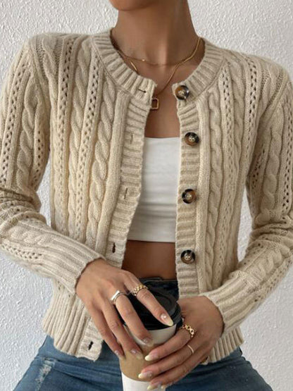 Margot Cable-Knit Cardigan