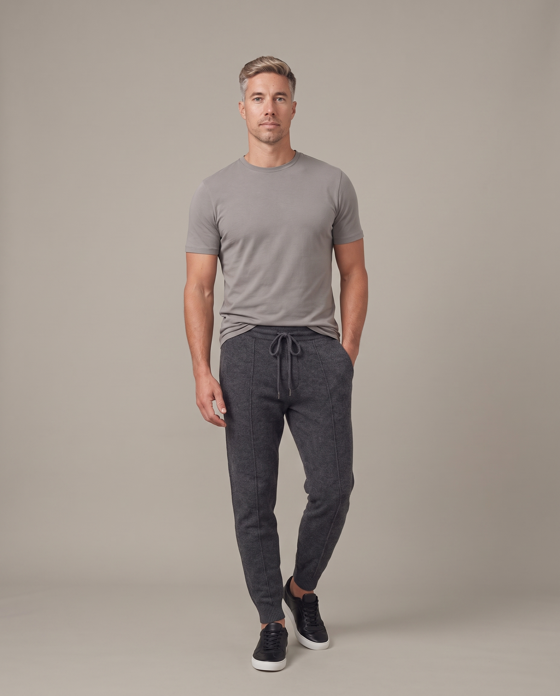 Cloud Merino Pants - Dark Grey