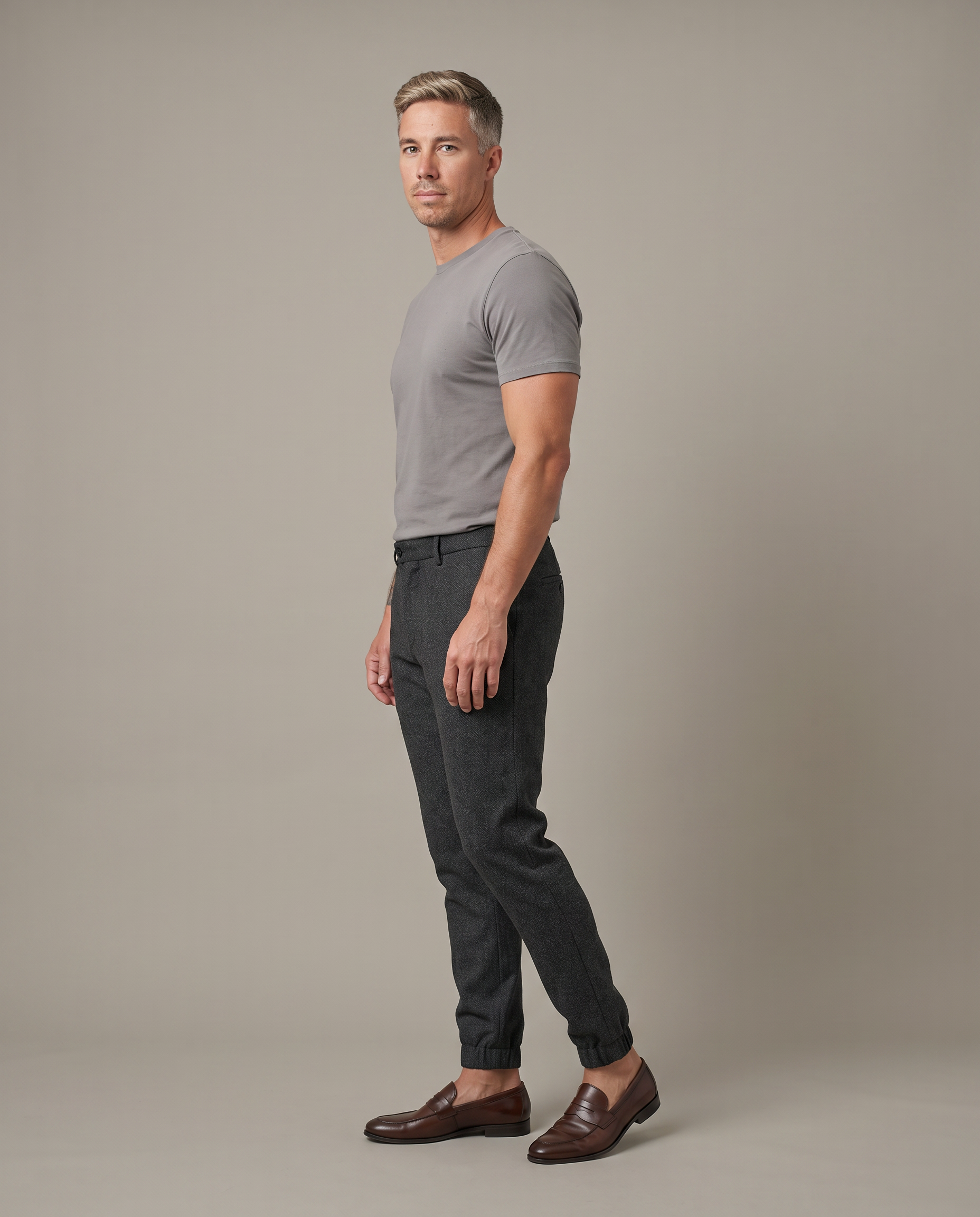 Luca Slim Fit Pants - Black