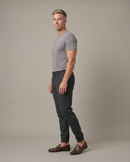 Luca Slim Fit Pants - Black