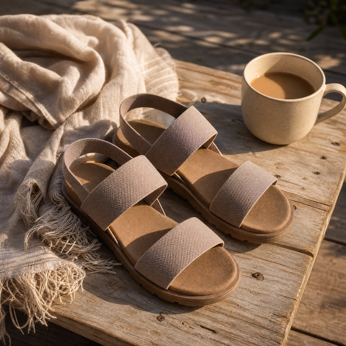 Stretch Strap Walking Sandals