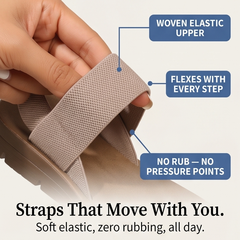 Stretch Strap Walking Sandals