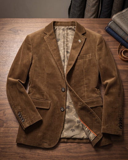 Riccardo Corduroy Cotton Blazer