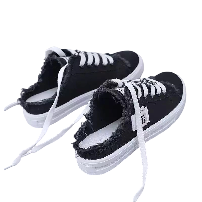 Baskets mules in jean for women