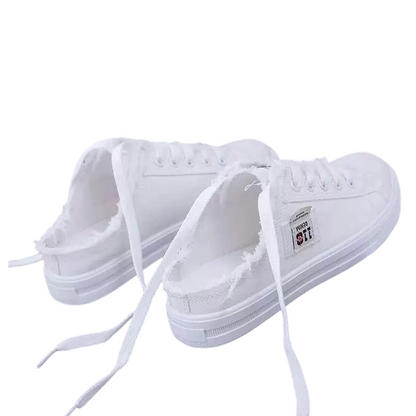 Baskets mules in jean for women