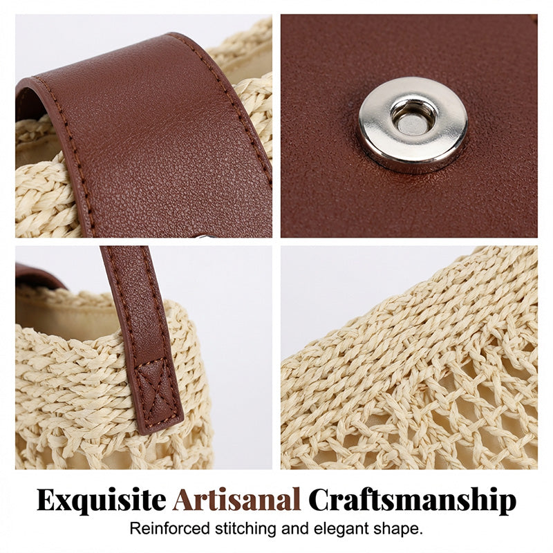 Woven Crossbody Bag – Boho, Handwoven, Adjustable, Lightweight