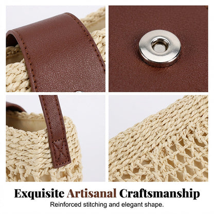 Woven Crossbody Bag – Boho, Handwoven, Adjustable, Lightweight