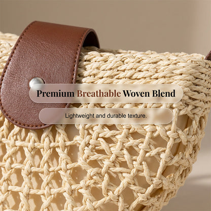 Woven Crossbody Bag – Boho, Handwoven, Adjustable, Lightweight