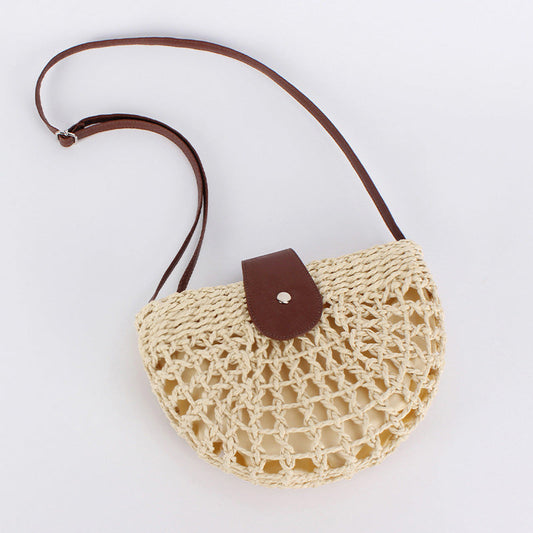 Woven Crossbody Bag – Boho, Handwoven, Adjustable, Lightweight