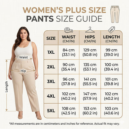 Women’s Cuffed Ankle Pants – Relaxed Fit, Elastic Waist, Solid Colors